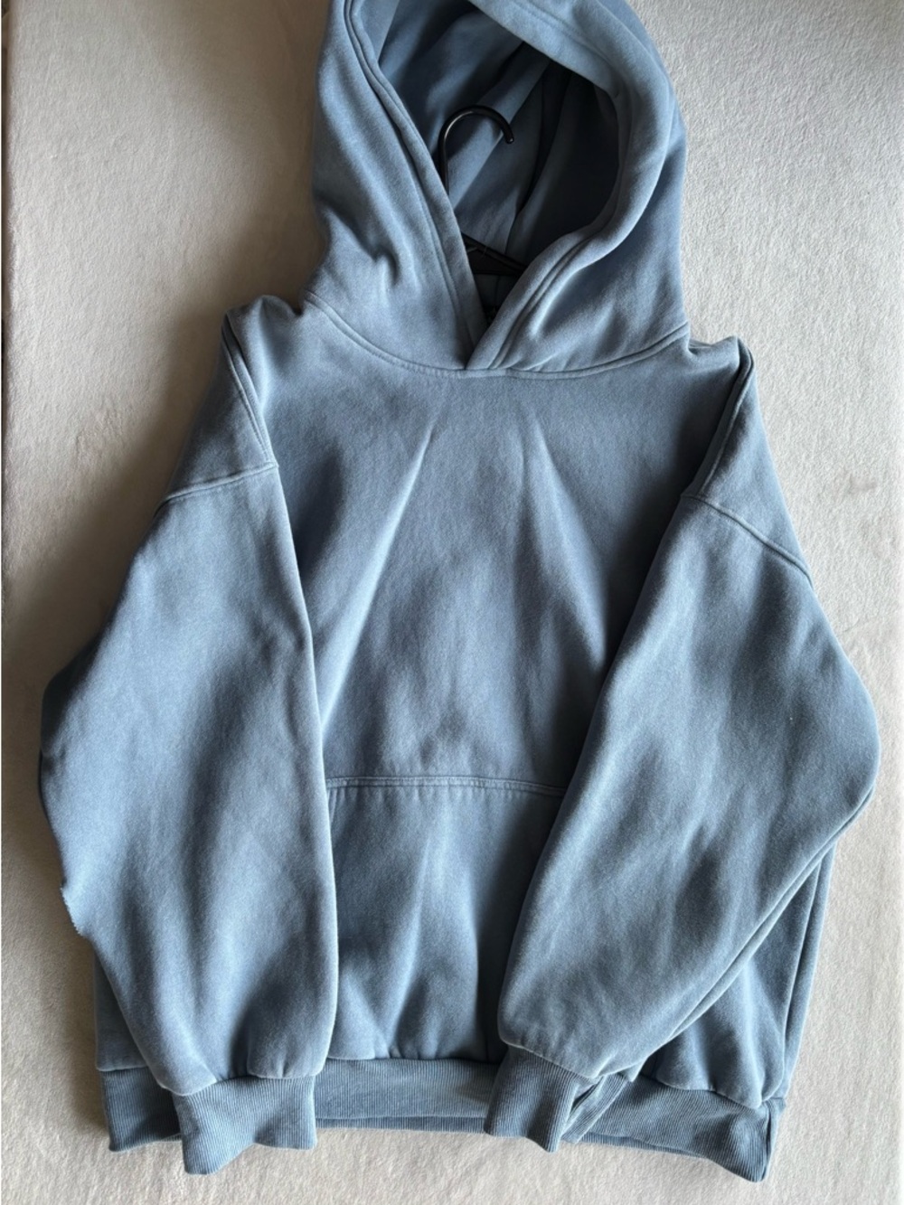 Trendy Queen Oversized Hoodie Blue Sweatshirt Women’s Size Medium Cozy Pullover